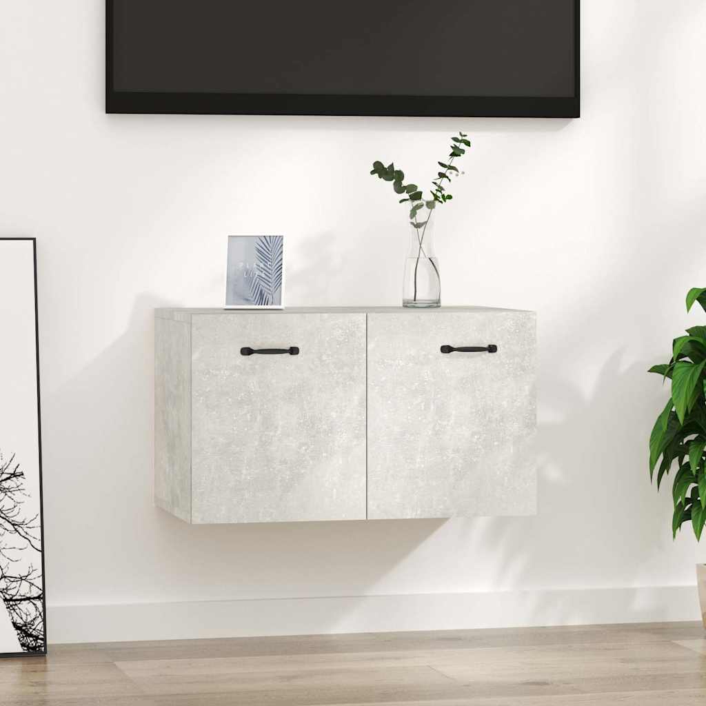 vægskab 60x36,5x35 cm konstrueret træ betongrå