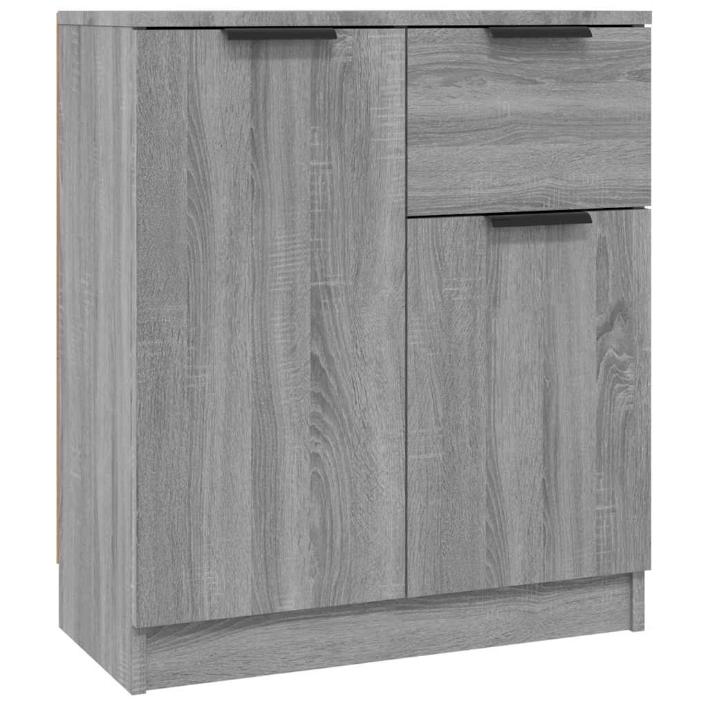 skænk 60x30x70 cm konstrueret træ grå sonoma-eg