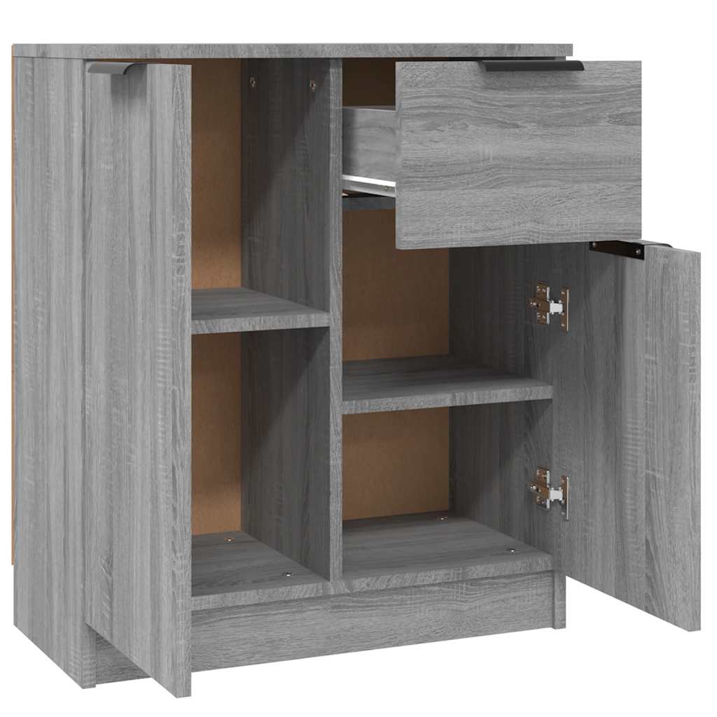 skænk 60x30x70 cm konstrueret træ grå sonoma-eg