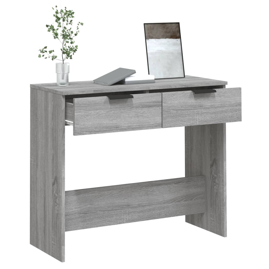 sofabord 90x36x75 cm konstrueret træ grå sonoma-eg