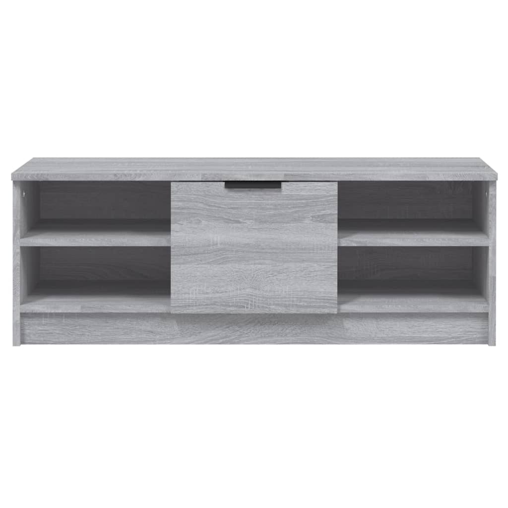 tv-bord 102x35,5x36,5 cm konstrueret træ grå sonoma-eg
