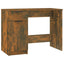 skrivebord 100x50x75 cm konstrueret træ røget egetræsfarve