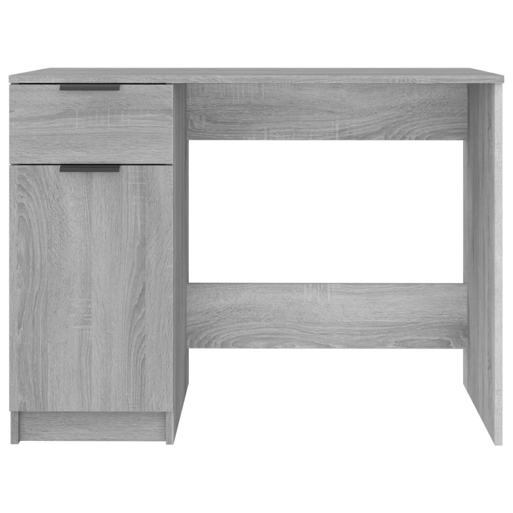 skrivebord 100x50x75 cm konstrueret træ grå sonoma-eg