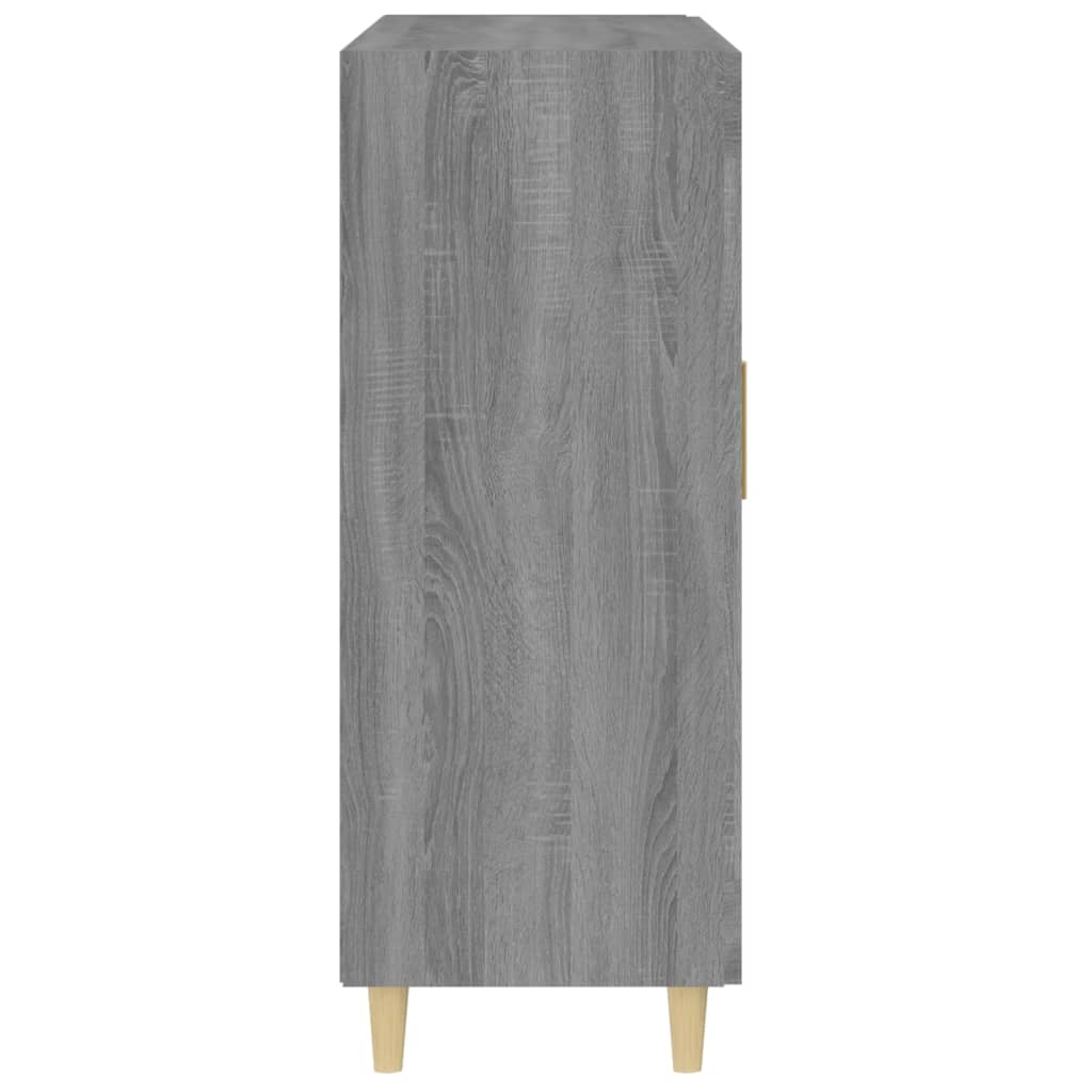 skænk 69,5x34x90 cm konstrueret træ grå sonoma-eg