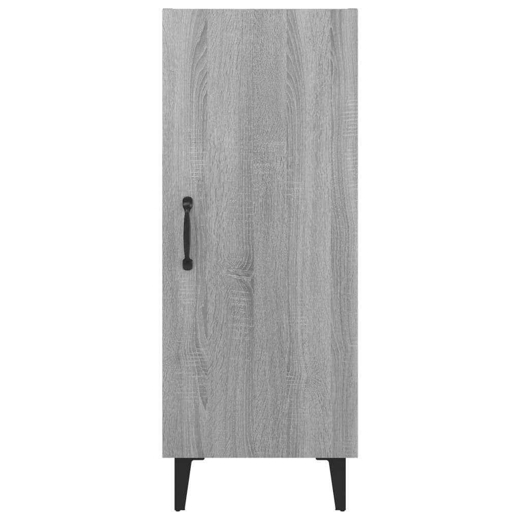 skænk 34,5x34x90 cm konstrueret træ grå sonoma-eg