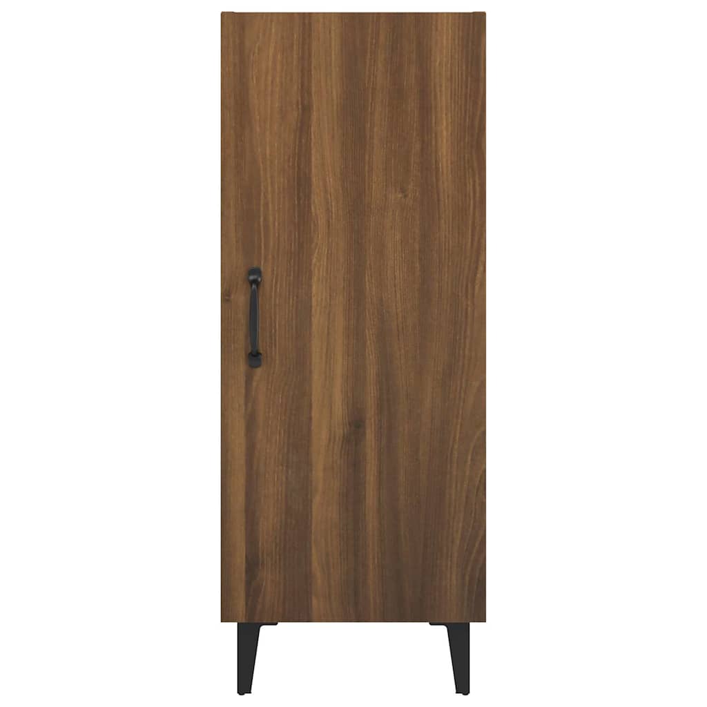 skænk 34,5x34x90 cm konstrueret træ brun egetræsfarve