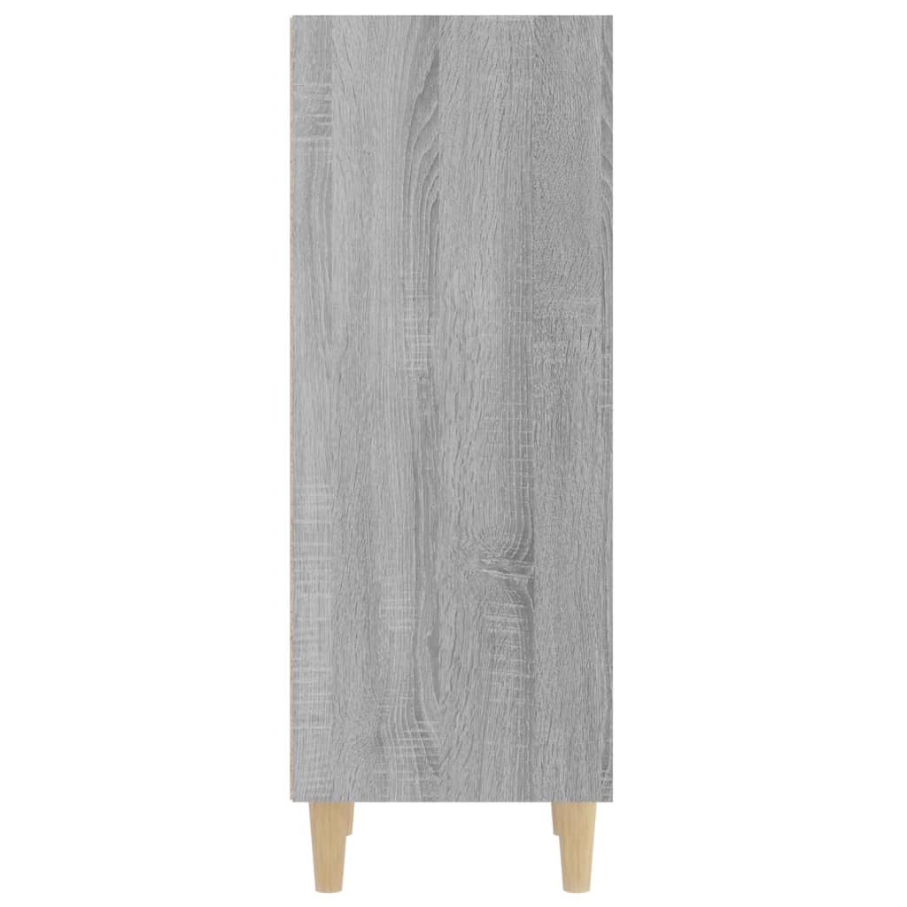 skænk 34,5x32,5x90 cm konstrueret træ grå sonoma-eg