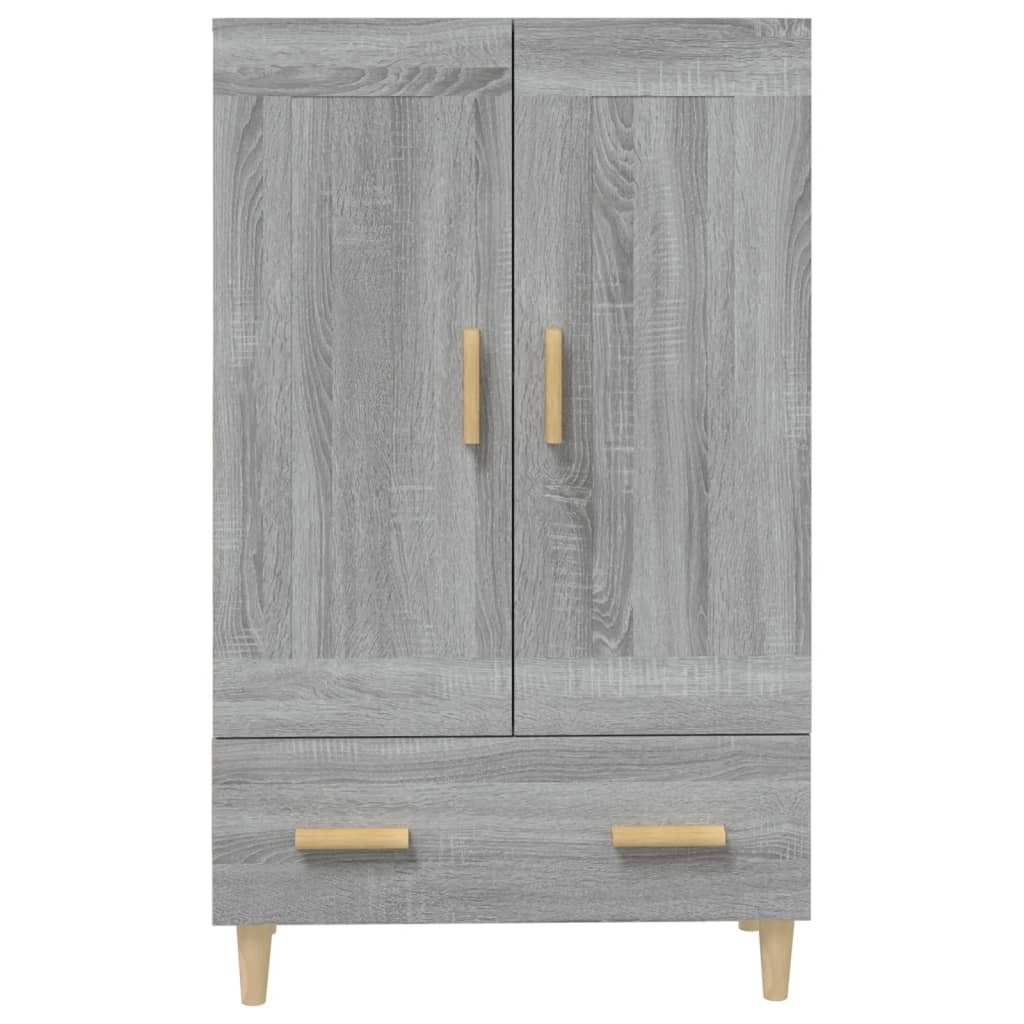 skab 70x31x115 cm konstrueret træ grå sonoma-eg