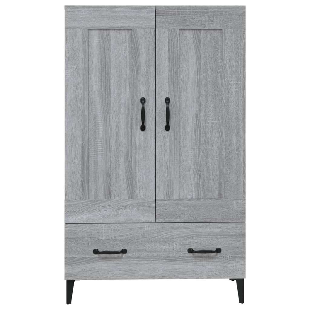 skab 70x31x115 cm konstrueret træ grå sonoma-eg