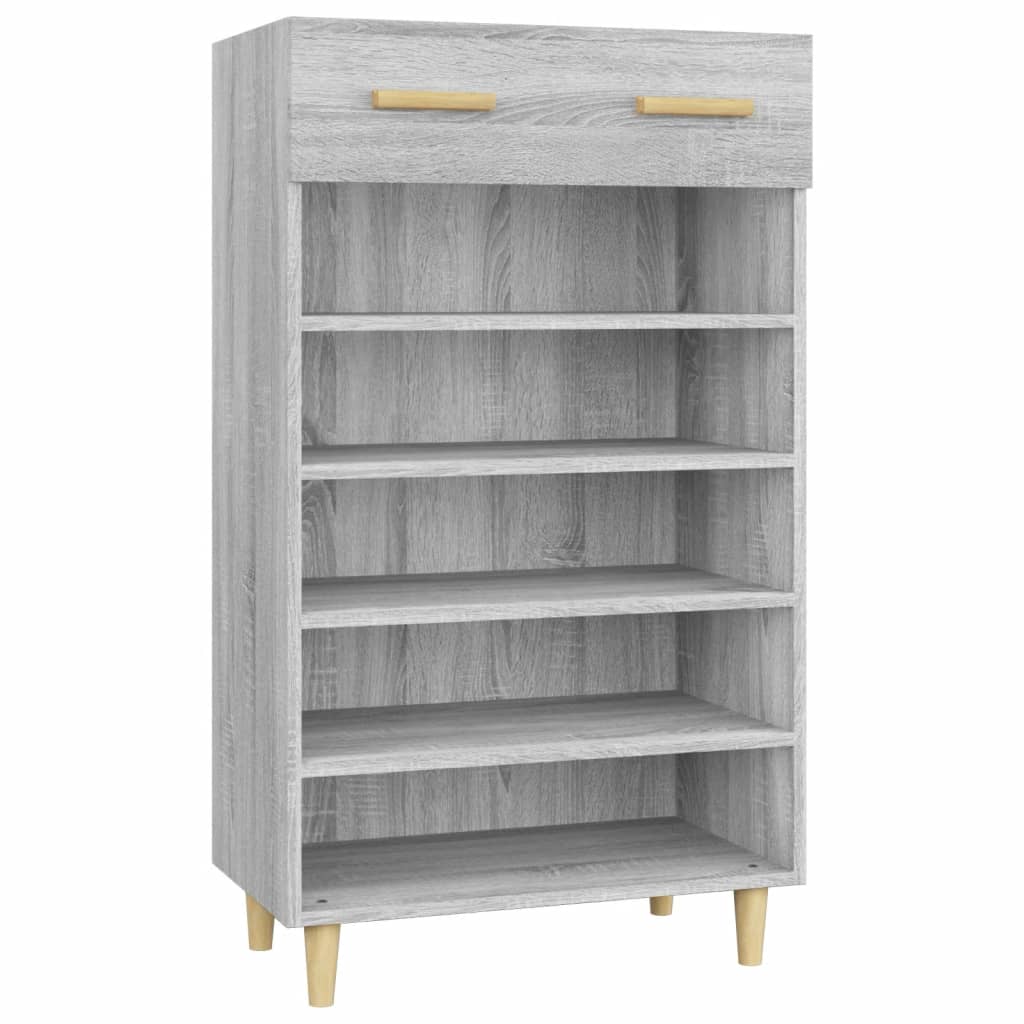 skoreol 60x35x105 cm konstrueret træ grå sonoma-eg