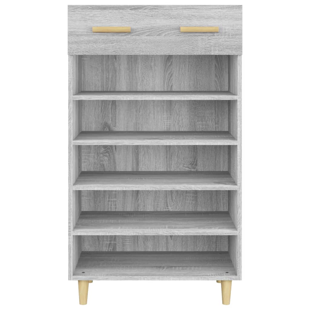skoreol 60x35x105 cm konstrueret træ grå sonoma-eg