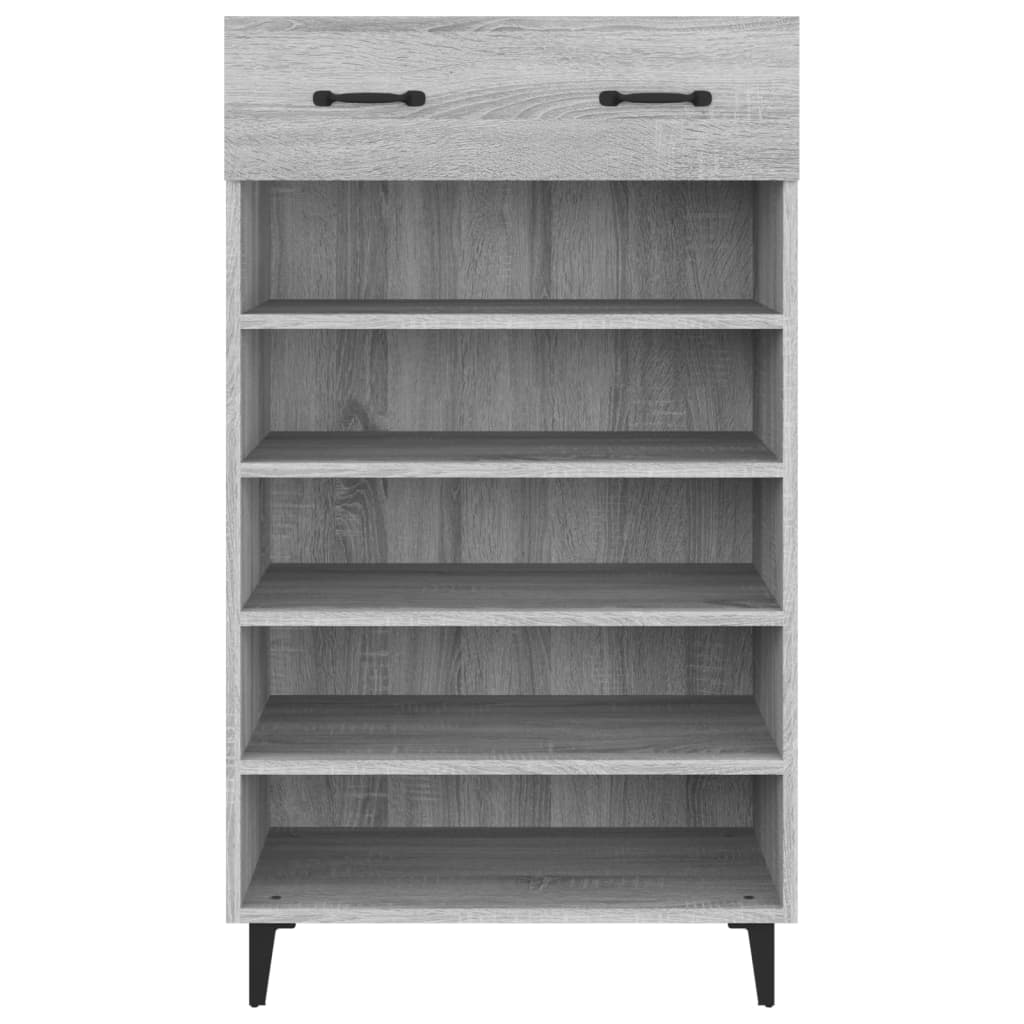 skoreol 60x35x105 cm konstrueret træ grå sonoma-eg