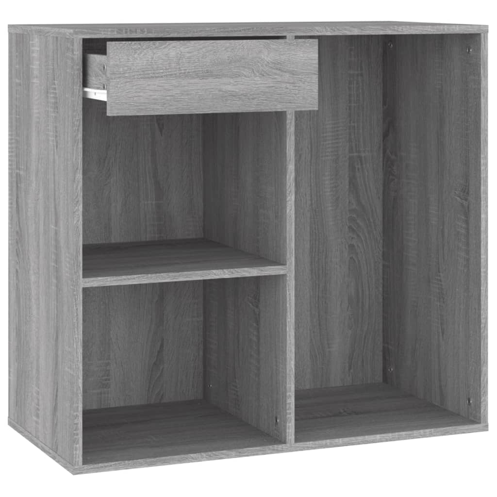 badeværelsesskab 80x40x75 cm konstrueret træ grå sonoma-eg