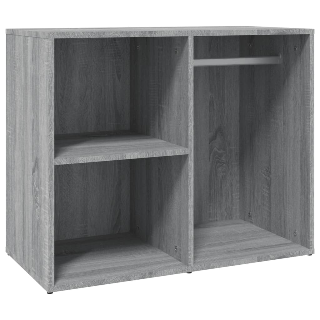 skab 80x40x65 cm konstrueret træ grå sonoma-eg