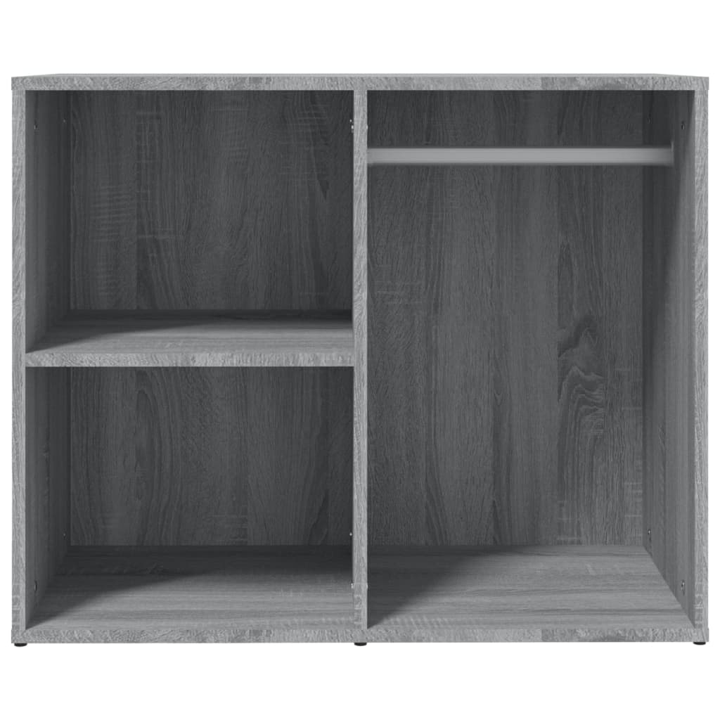 skab 80x40x65 cm konstrueret træ grå sonoma-eg