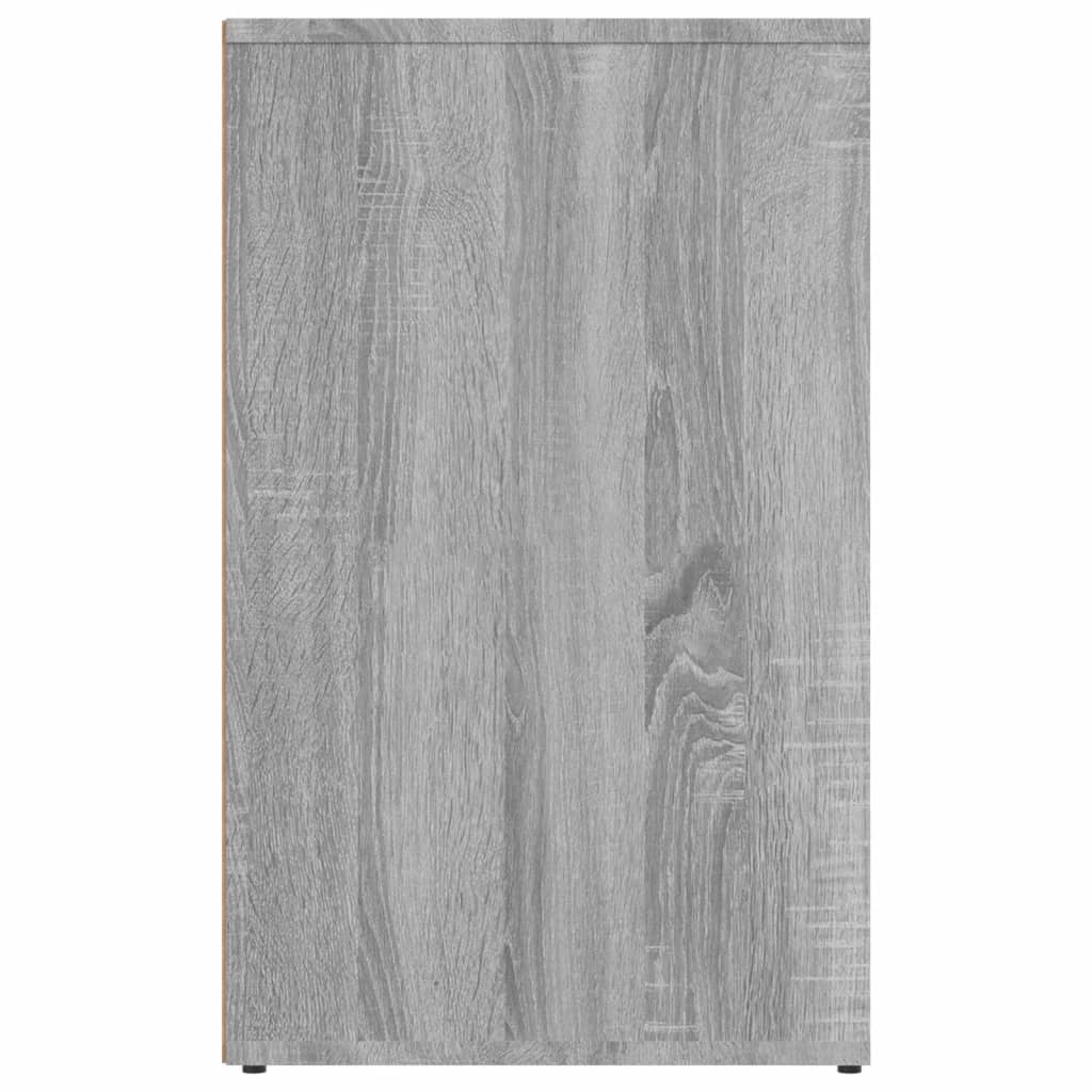 skab 80x40x65 cm konstrueret træ grå sonoma-eg