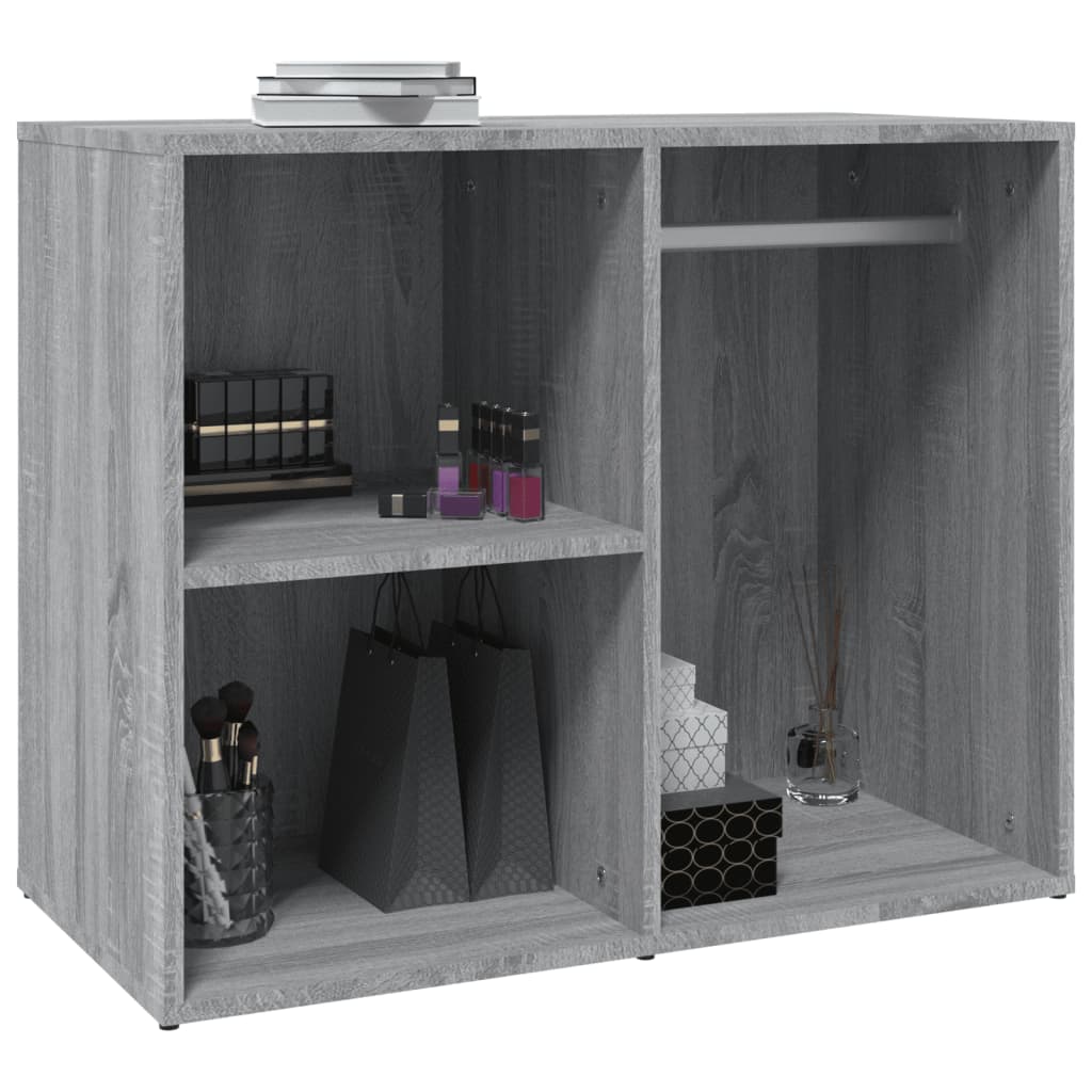 skab 80x40x65 cm konstrueret træ grå sonoma-eg