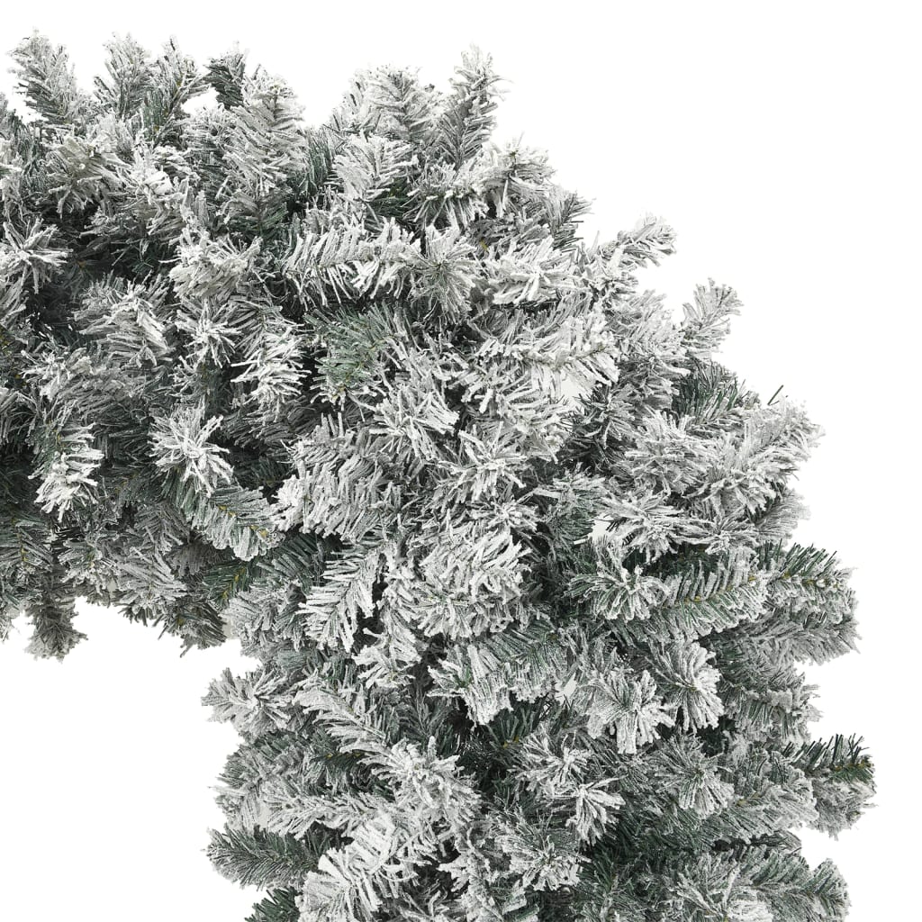 juleguirlande med sne buefacon 240 cm