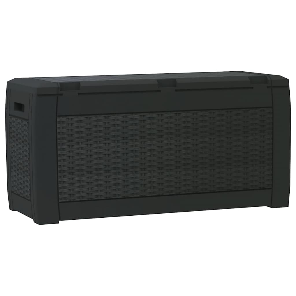 opbevaringskasse til haven 119x48x60 cm polypropylen antracit