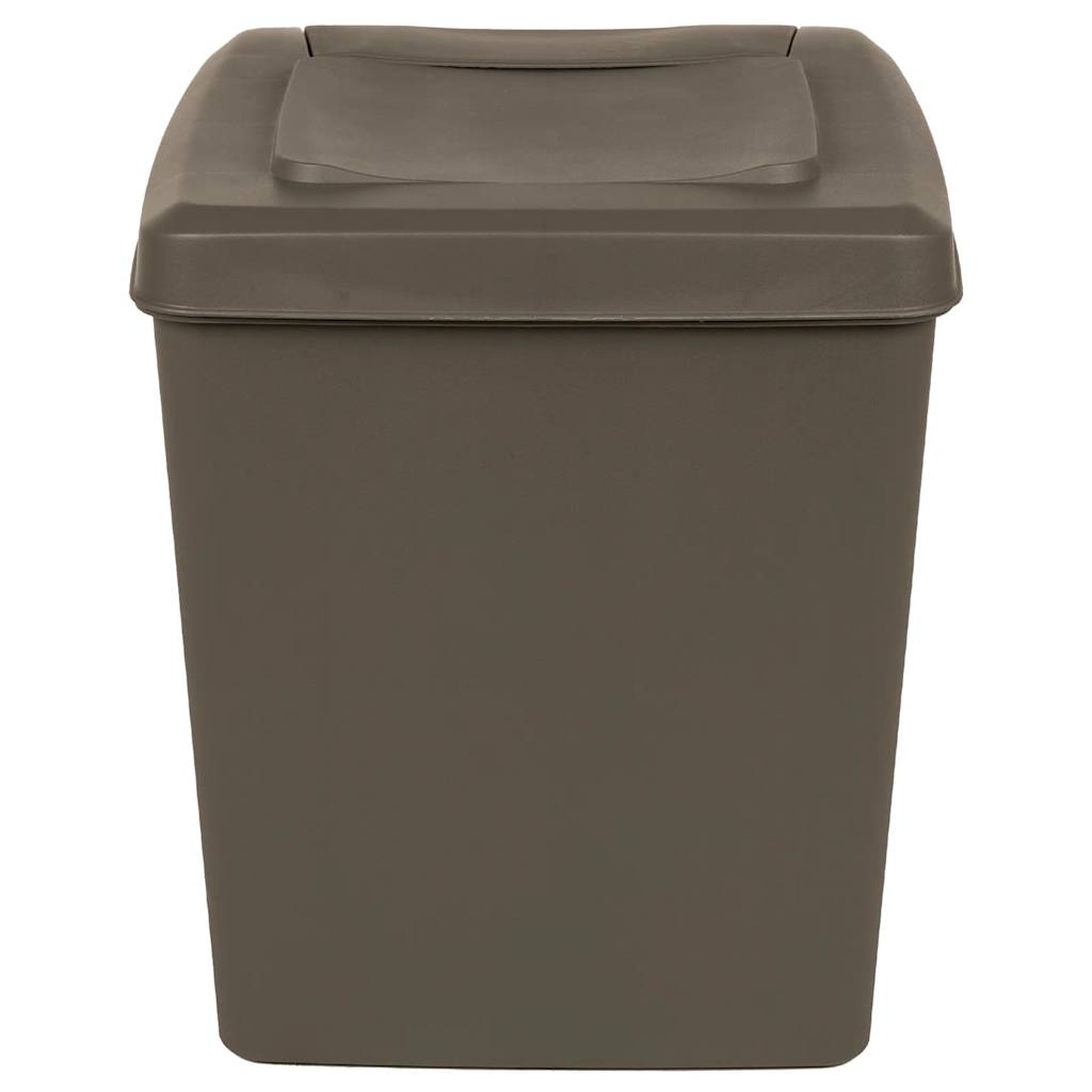 stabelbare affaldsspande 3 stk. 75 l polypropylen grå