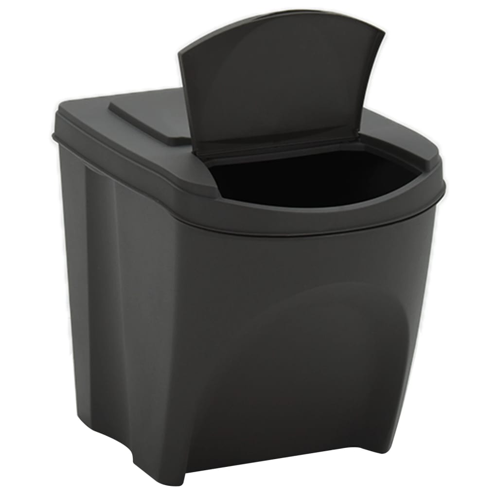 stabelbare affaldsspande 4 stk. 100 l polypropylen grå