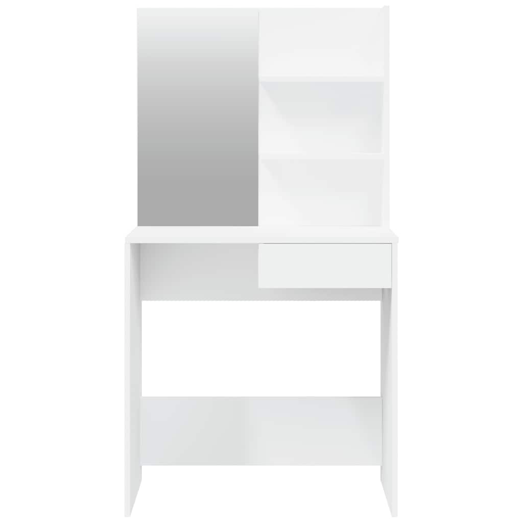 konsolbordsæt 74,5x40x141 cm hvid
