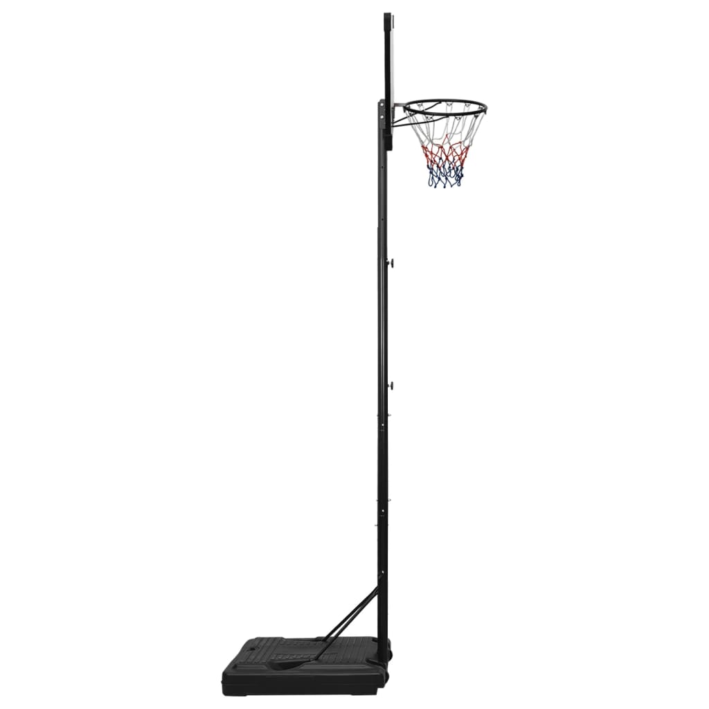 basketballstativ 280-350 cm polycarbonat transparent