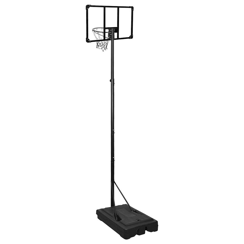 basketballstativ 280-350 cm polycarbonat transparent