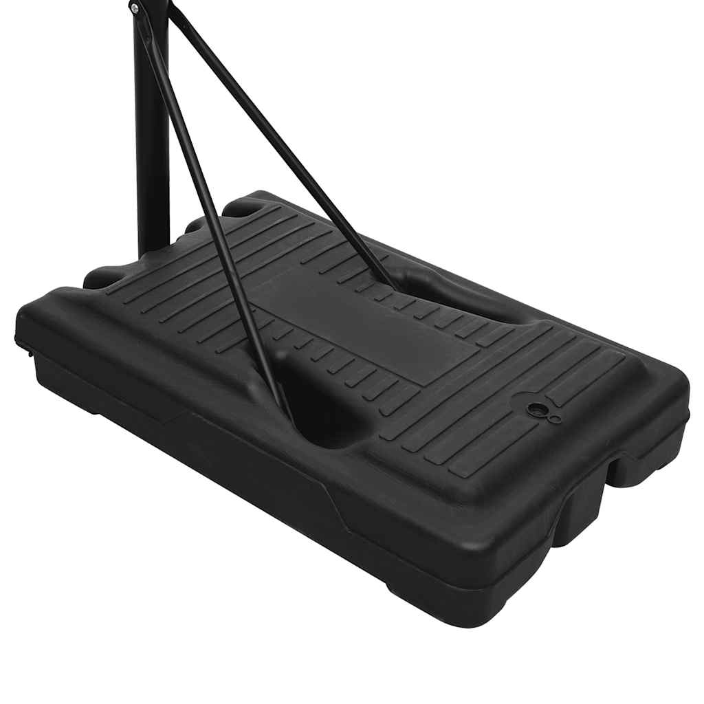 basketballstativ 280-350 cm polycarbonat transparent