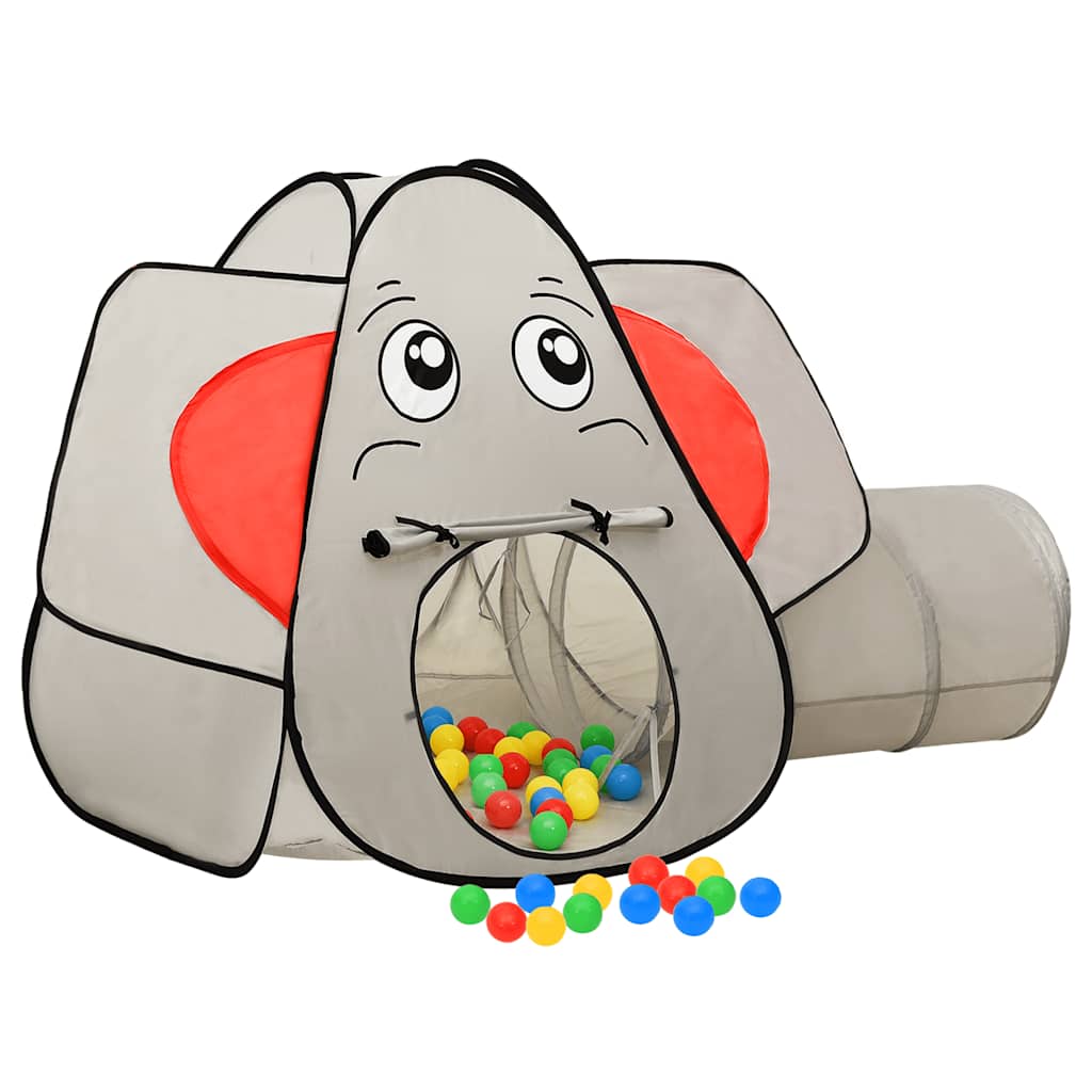 legetelt til børn 174x86x101 cm elefant grå