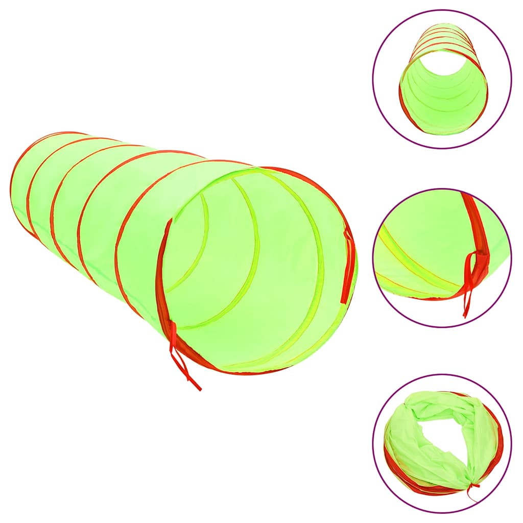legetunnel til børn 175 cm polyester grøn