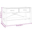 tv-bord 82x38x45 cm konstrueret træ sort