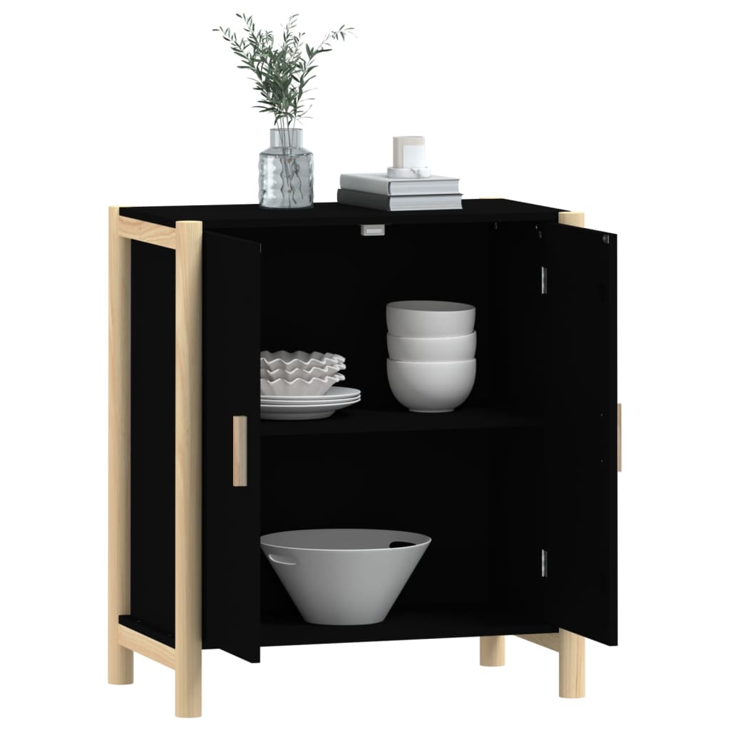 skænk 62x38x70 cm konstrueret træ sort