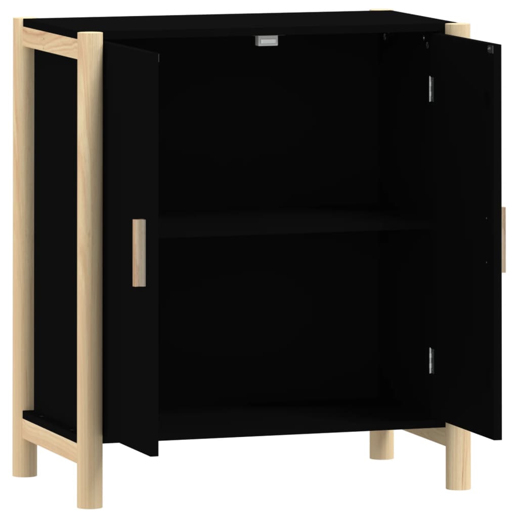 skænk 62x38x70 cm konstrueret træ sort