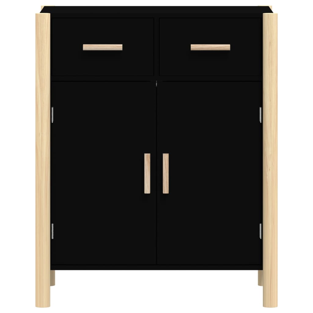 skænk 62x38x75 cm konstrueret træ sort