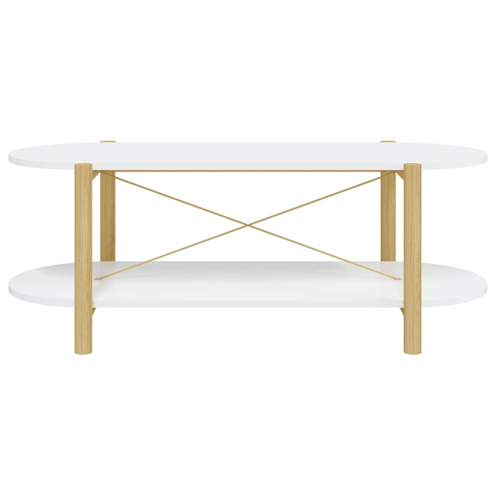 sofabord 110x48x40 cm konstrueret træ hvid