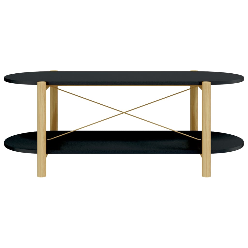 sofabord 110x48x40 cm konstrueret træ sort