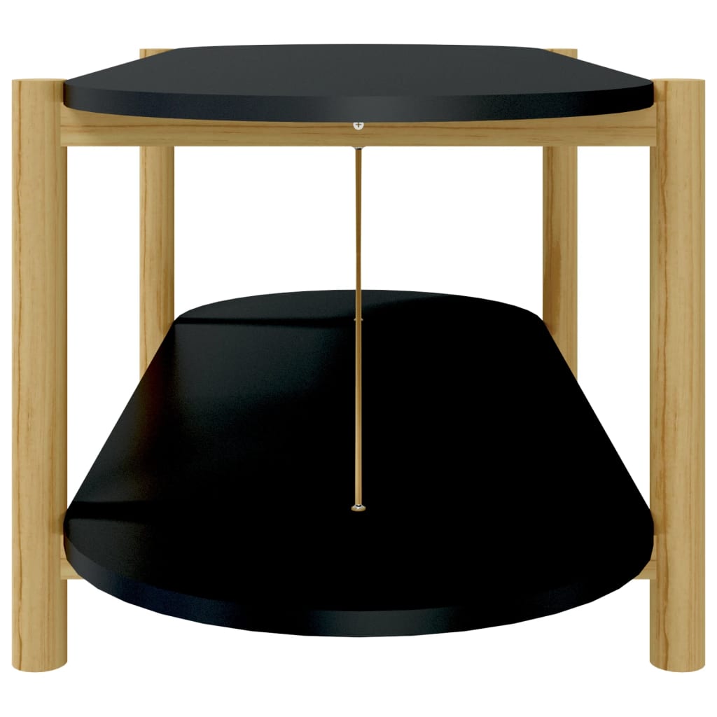 sofabord 110x48x40 cm konstrueret træ sort