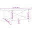 sofabord 110x48x40 cm konstrueret træ sort