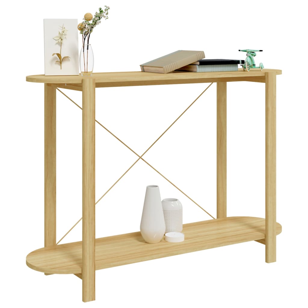 konsolbord 110x38x75 cm konstrueret træ