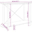konsolbord 110x38x75 cm konstrueret træ