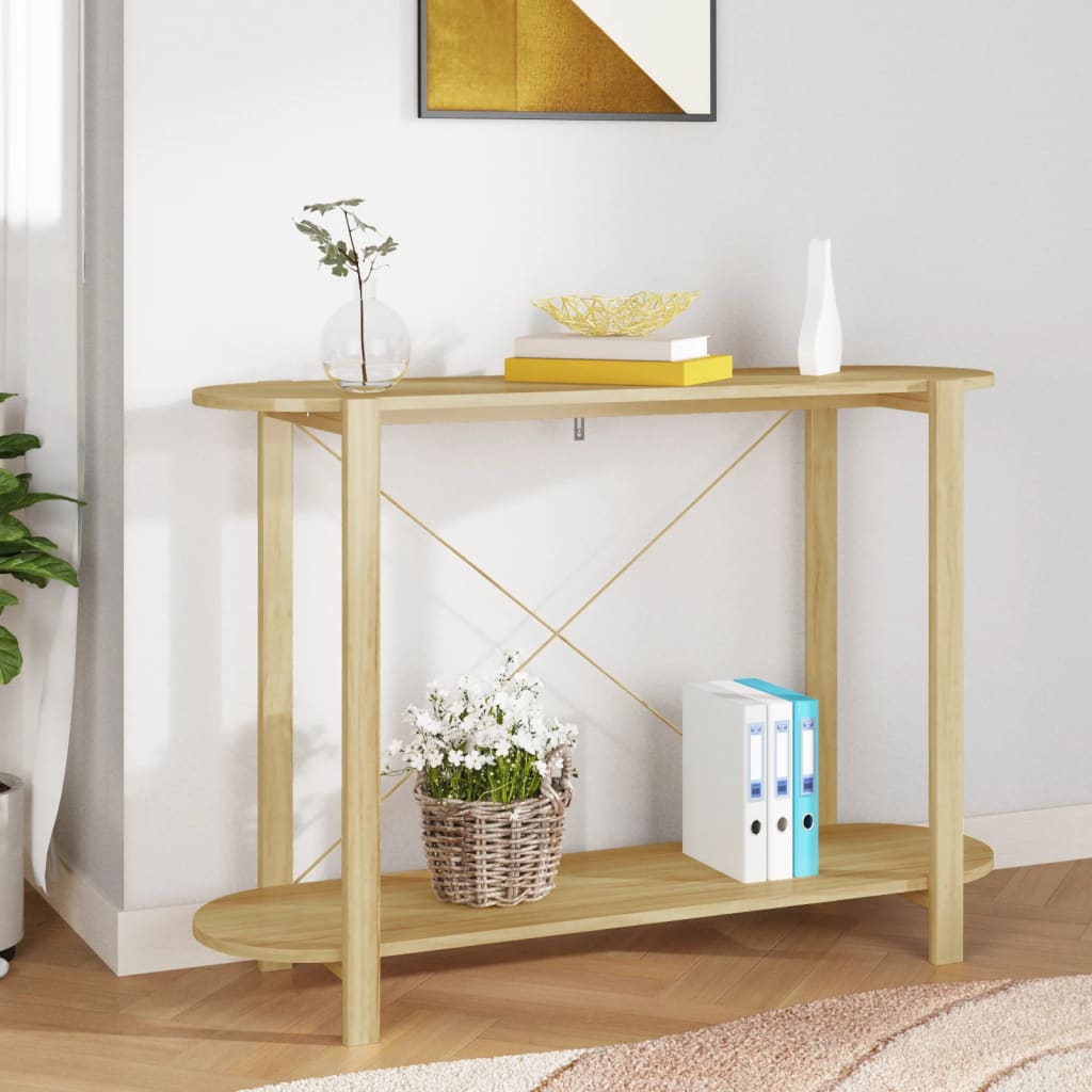 konsolbord 110x38x75 cm konstrueret træ