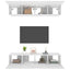 tv-skabe 4 stk. 80x30x30 cm konstrueret træ hvid