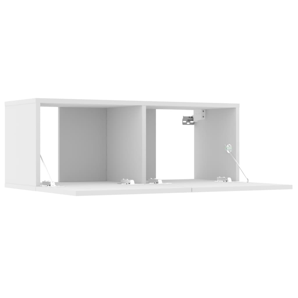 tv-skabe 4 stk. 80x30x30 cm konstrueret træ hvid
