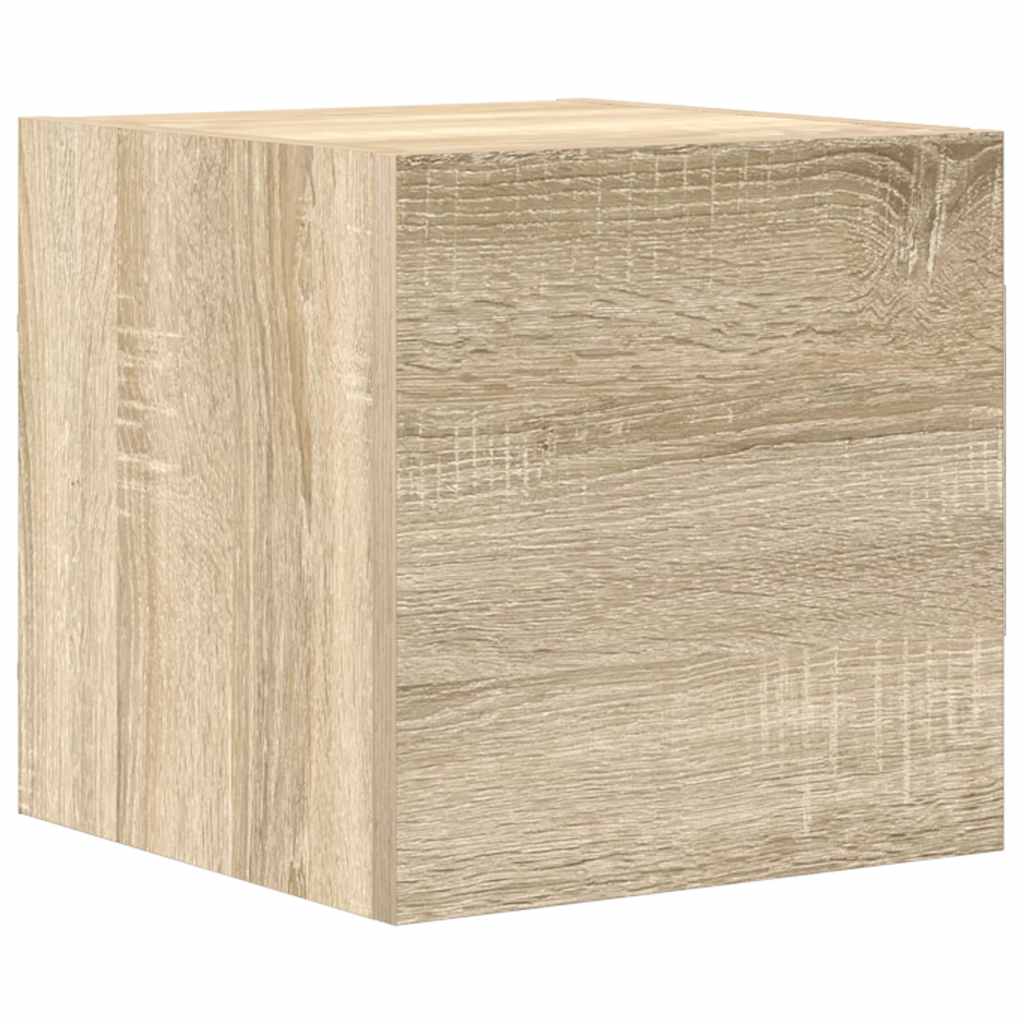tv-skabssæt 5 dele konstrueret træ sonoma-eg