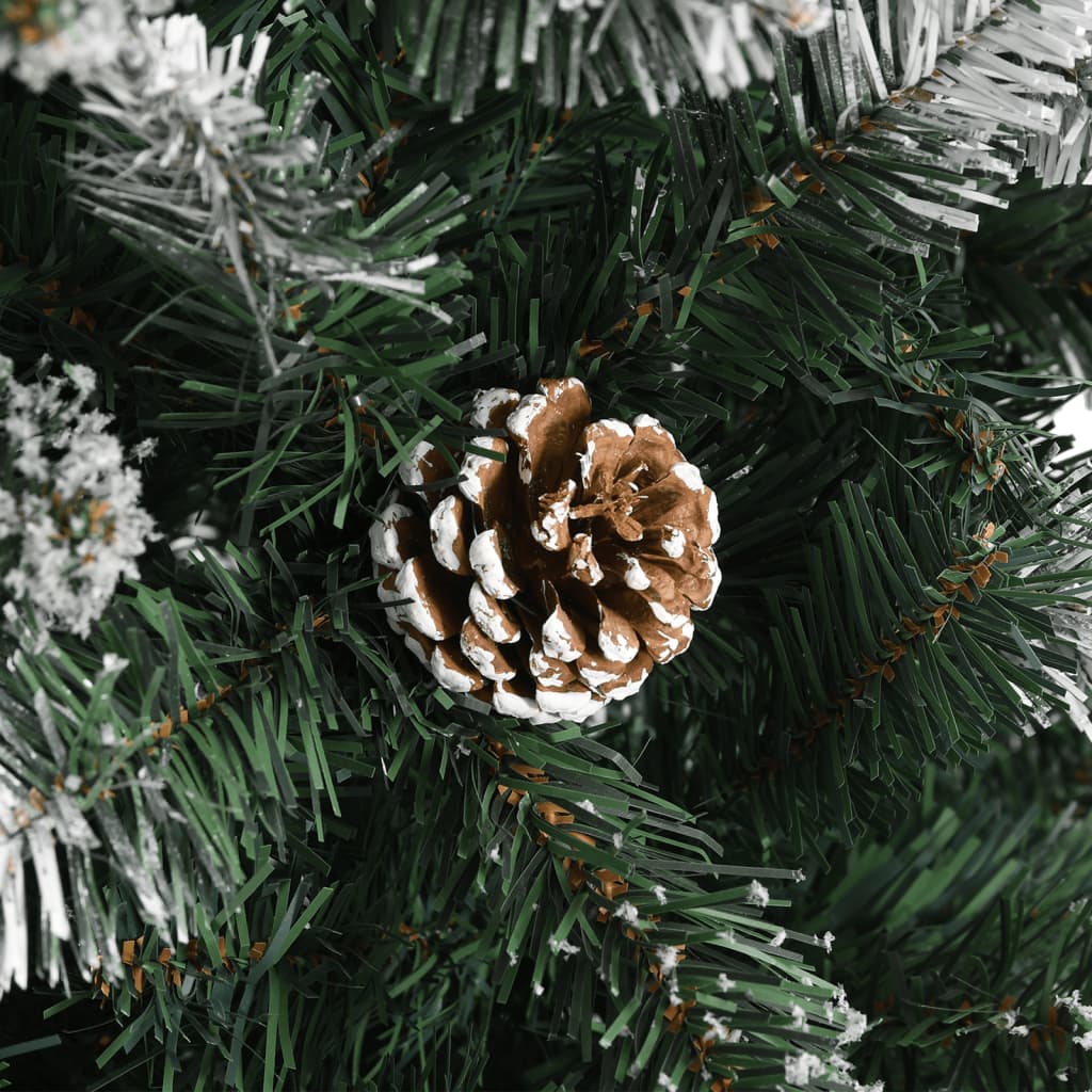 kunstigt juletræ med fod 120 cm PVC grøn
