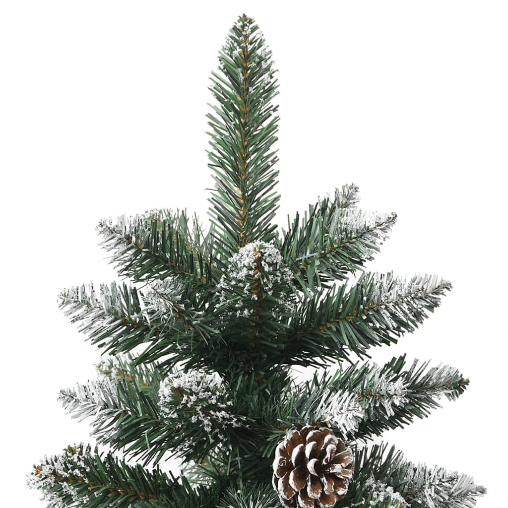 kunstigt juletræ med juletræsfod 150 cm PVC grøn