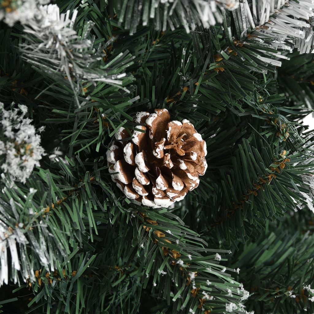 kunstigt juletræ med juletræsfod 150 cm PVC grøn