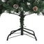 kunstigt juletræ med juletræsfod 210 cm PVC grøn