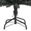 kunstigt smalt juletræ med juletræsfod 240 cm PVC grøn